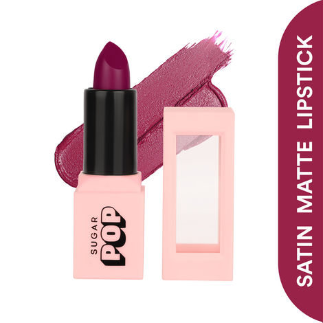 Buy SUGAR POP Satin Matte Lipstick - 05 Lotus - 3 gm - Infused with Vitamin E, Shea Butter & Jojoba Oil l Full Coverage, Ultra Pigmented, Hydrating, Weightless Formula l Lipstick for Women-Purplle
