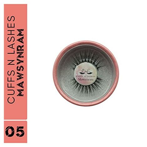 Buy Cuffs N Lashes 5D EYELASHES 05- MAWSYNRAM - 1 Pair-Purplle