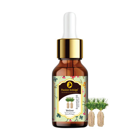 Buy Passion Indulge Vetiver Essential oil for Anti-Scar, Anti-oxidant, skin tonic, prevents Premature ageing-10 ml-Purplle
