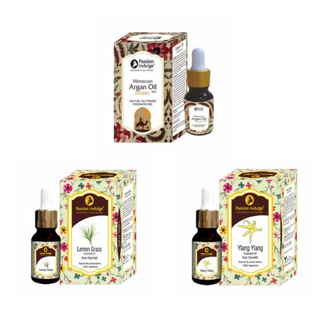 Buy Passion Indulge HAIR FALL CONTROL KIT- improve hair growth and control Hair fall Pack of 3-Purplle