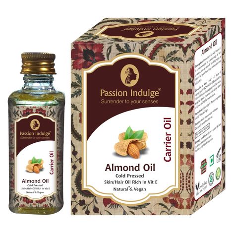 Buy Passion Indulge ALMOND Carrier oil for skin & hair care 60 ml-Purplle
