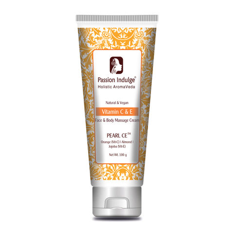 Buy Passion Indulge PEARL-CE MASSAGE CREAM |Vitamin C + vitamin E message cream| -100 gm-Purplle