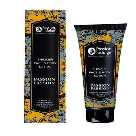 Buy Passion Indulge PASSION-FASSION Gold and Silver shimmer Lotion for deep hydration and provide sun protection-Purplle