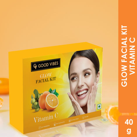 Buy Good Vibes Vitamin C Glow Facial Kit (40g)-Purplle