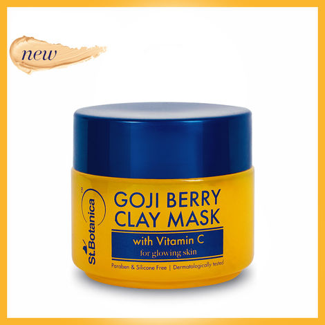 Buy St.Botanica Goji Berry Clay Mask, 100 gm | Infused with Goji Berry, Vitamin C & Dragonfruit-Purplle