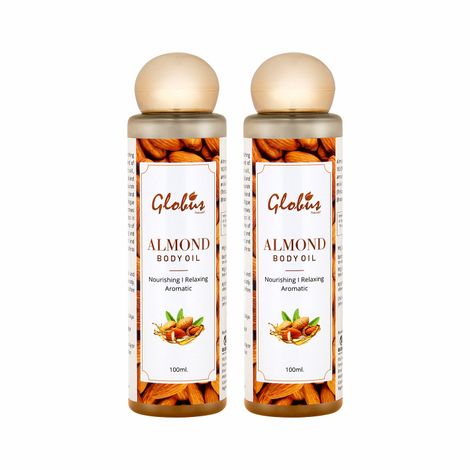 Buy Globus Naturals Almond Body Massage Oil (100 ml) Pack Of 2-Purplle