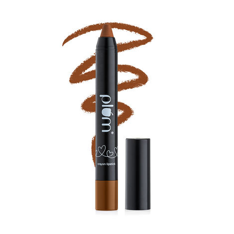 Buy Plum Twist & Go Matte Lipstick | Ceramides + Hyaluronic Acid | Airbrushed Finish | Long Lasting | 100% Vegan & Cruelty-Free | Double Truffle - 129 (Warm Brown)-Purplle