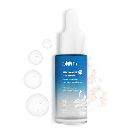 Buy Plum 5% Niacinamide Face Serum With Amino Acid - Fades Blemishes & Brightens Skin, Beginner-Friendly 30ml-Purplle