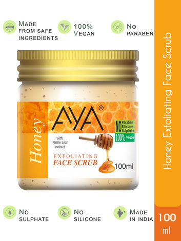 Buy AYA Honey Exfoliating Face Scrub, 100 ml | No Paraben, No Silicone, No Sulphate |-Purplle