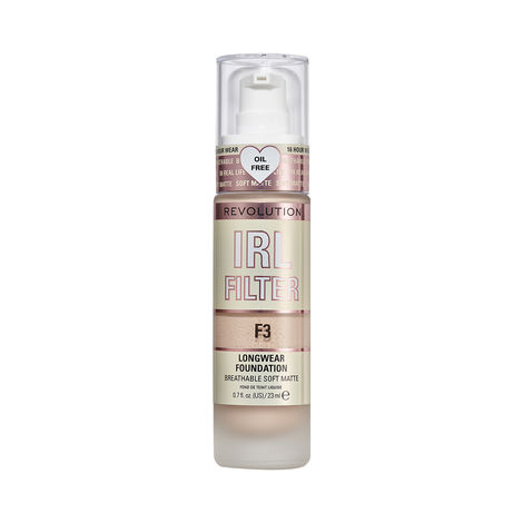 Buy Makeup Revolution IRL Filter Longwear Foundation F3 23 ml-Purplle