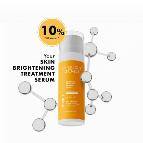 Buy Conscious Chemist 10% Vitamin C Serum | 30 ml | Serum For Glowing Skin, Vitamin C Serum For Oily Skin, Anti Aging Serum with Ferulic Acid, Dark Circles & Fine Lines, Serum For Men & Women-Purplle