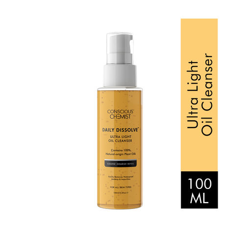 Buy Conscious Chemist Ultra Light Oil To Foam Face Cleanser, Gently Removes Waterproof Makeup & Impurities-Purplle
