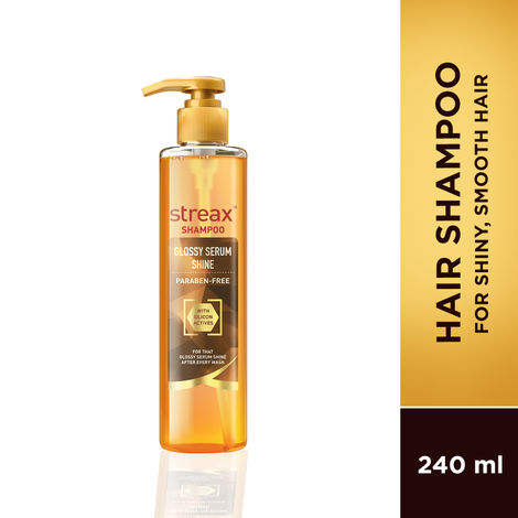 Buy Streax Glossy Serum Shine Shampoo (240 ml)-Purplle