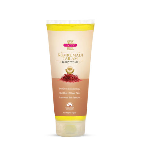Buy Inveda Kumkumadi Tailam Body Wash, 200 ml-Purplle
