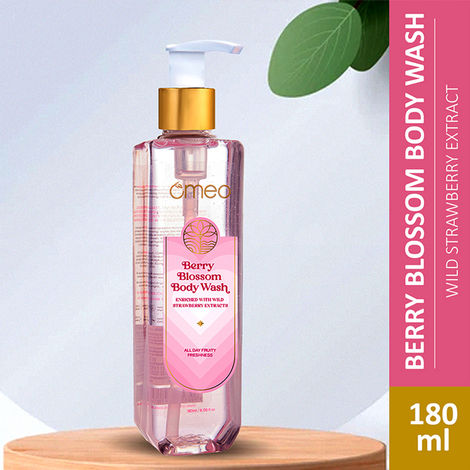 Buy Omeo Berry Blossom Strawberry Body Wash, Shower Gel | With Enriched Strawberry Extract,For a Tantalizing Fruity Freshness All Through The Day For Women & Men - 180 ml-Purplle