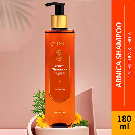 Buy Omeo Arnica Shampoo with Natural Extracts of Arnica, Calendula and Thuja to Reduce HairFall and Promote Hair Growth, Strengthening and Nourishing - For Women & Men - 180 ml-Purplle
