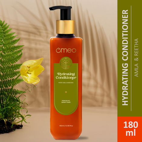 Buy Omeo Hydrating Conditioner with Natural extracts of Reetha and Amla | Cleansing, Strengthening and Nourishing on Hair For Men & Women 180ML-Purplle