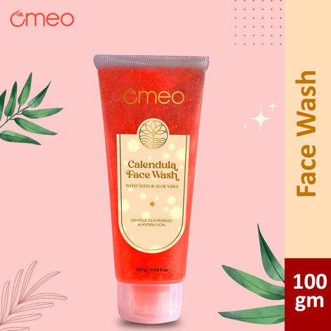 Buy Omeo Calendula Aloe Vera & Neem Face wash With gentlely Cleansing & Hydration for all skin types for Men & Women 100g-Purplle