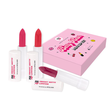 Buy Myglamm Popxo Makeup - Mini Lip Kit-Berry Amor-10 gm-Purplle