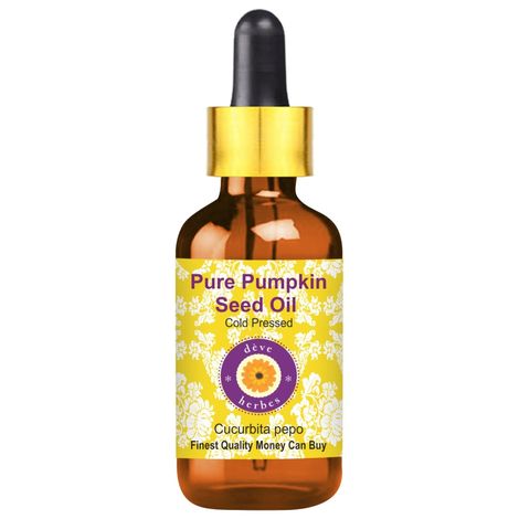 Buy Deve Herbes Pure Pumpkin Seed Oil (Cucurbita pepo) with Glass Dropper Natural Therapeutic Grade Cold Pressed 10ml-Purplle