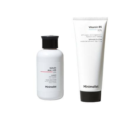 Buy Minimalist Cleanser & Moisturizer Combo for Oily Skin Combo of 2-Purplle