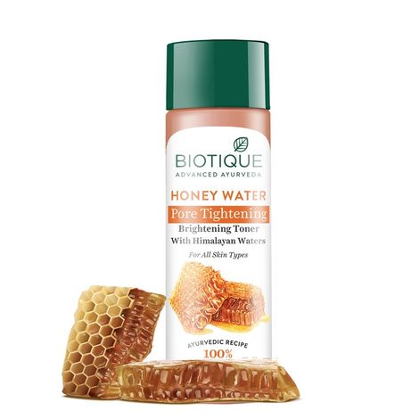 Buy Biotique Honey Water Pore Tightening Brightening Toner (120 ml)-Purplle