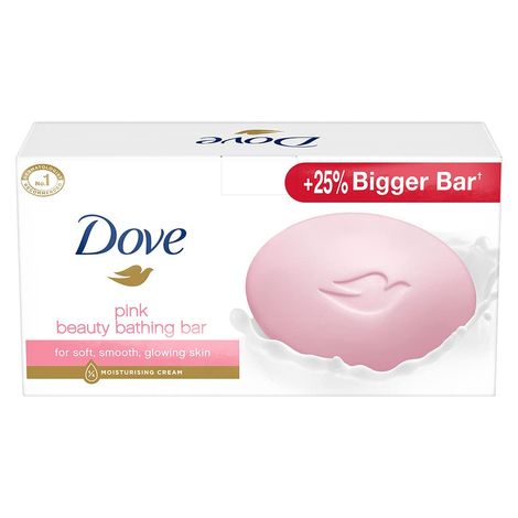 Buy Dove Pink Beauty Bar - Soft, Smooth, Glowing Skin, 125*5g-Purplle