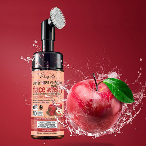 Ronzille Apple Cider Vinegar Foaming Face wash No Parabens No Sulphate Face Wash