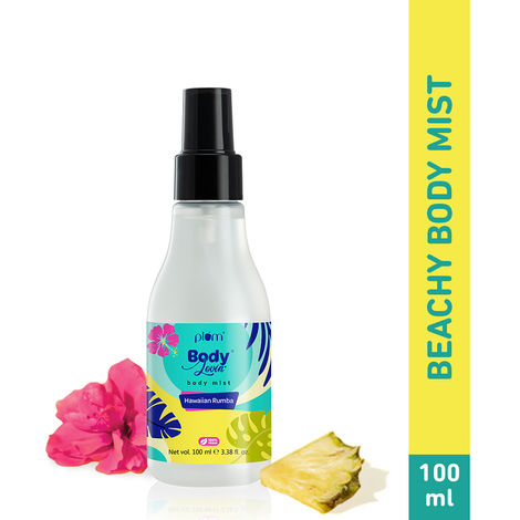 Buy Plum BodyLovin' Hawaiian Rumba Body Mist | Long Lasting Beachy Fragrance For Women & Men With Gardenia & Vanilla | High On Fun | Travel-Friendly Perfume Body Spray 100 ml-Purplle