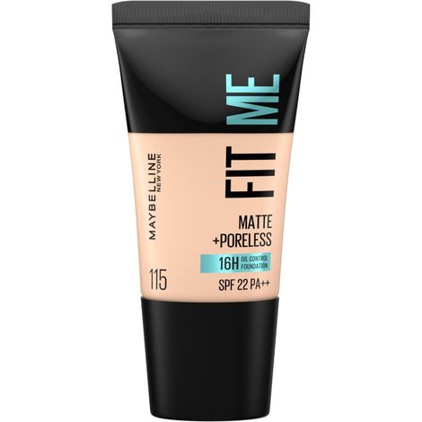 Buy Maybelline New York Fit Me Matte+Poreless Liquid Foundation Tube - Ivory 115 (18 ml)-Purplle