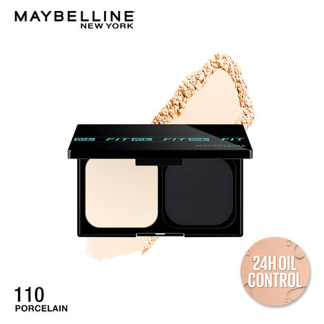 Buy Maybelline New York Fit MeA Matte + Poreless Powder Foundation, Shade 110 9g-Purplle