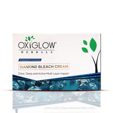 Buy OxyGlow Herbals Diamond Bleach Cream 300 gm, Clear Deep and active multi layer impact-Purplle