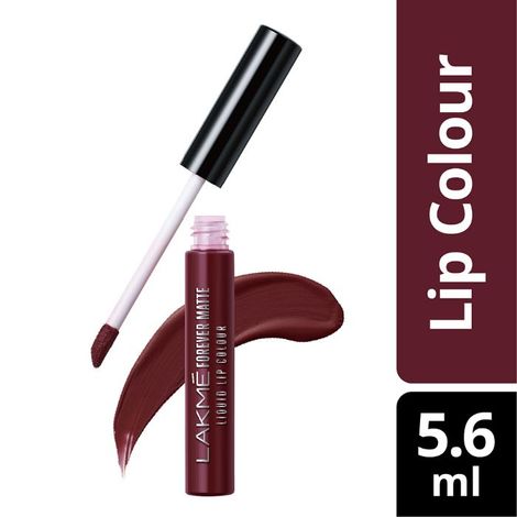 Buy Lakme Forever Matte Liquid Lip Colour - Wine Touch (5.6 ml)-Purplle