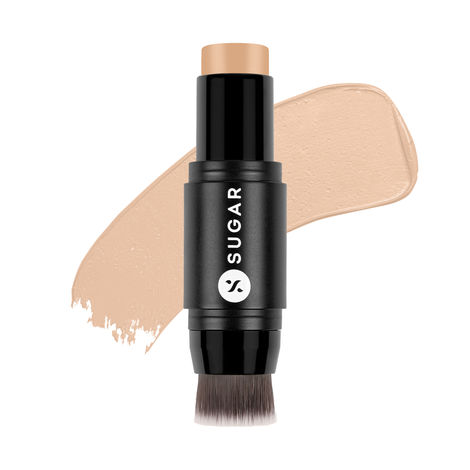 Buy SUGAR Cosmetics Ace Of Face - Foundation Stick - 35 Frappe - Waterproof, Full Coverage Foundation for Women with Inbuilt Brush | Mini-Purplle