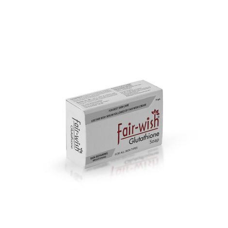 Fair Wish Glutathione Skin Whitening Soap with Aloe Vera , Almond Oil  ,Cocoa butter , Olive Oil & for Skin Lightening & Brightening -  Dermatologically Tested - Paraben & Cruelty Free