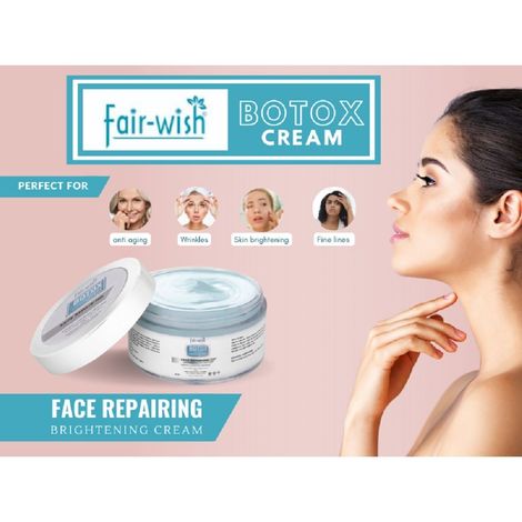 Combo of Fair Wish Botox Cream & Foaming Face Wash With Glutathione,  Collagen & Vitamin C for face Repairing and Brightening for all skin types.
