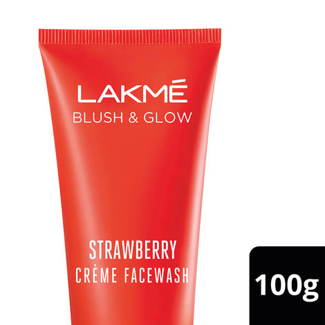 Buy Lakme Strawberry Creme Face Wash 100 gm-Purplle