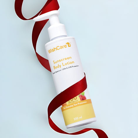 Buy WishCare SPF50 Sunscreen Body Lotion - Broad Spectrum UVA & UVB Protection-For Everyday Sun Protection - 200 ml-Purplle