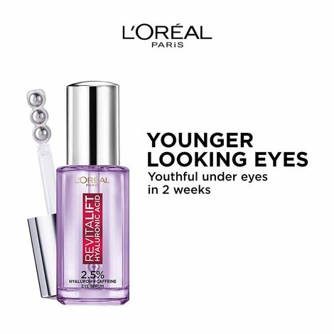 Buy L'Oreal Paris Revitalift Hyaluronic Acid Eye Serum With 2.5% Hyaluronic Acid + Caffeine, 20 ml-Purplle