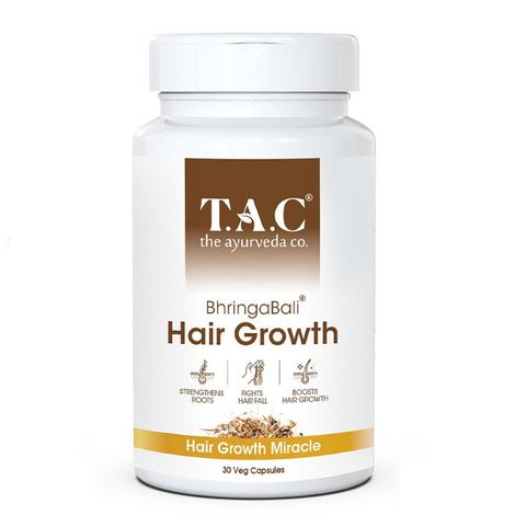 Buy TAC - The Ayurveda Co BhringaBali Hair Growth Miracle 30 Veg Capsules-Purplle