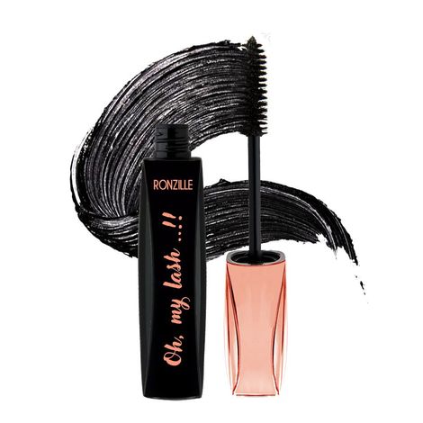 Buy Ronzille Ultra Curl Long lasting Fabulash Black Mascara-Purplle