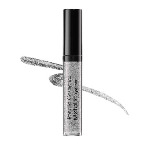 Buy Ronzille shimmer Metallic Glitter Eyeliner Silver-Purplle