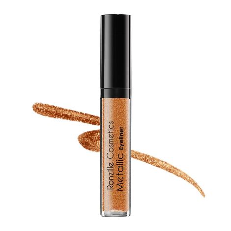 Buy Ronzille shimmer Metallic Glitter Eyeliner Rose Gold-Purplle