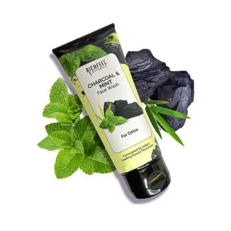 Buy Richfeel Charcoal & Mint Face Wash 100 gm-Purplle