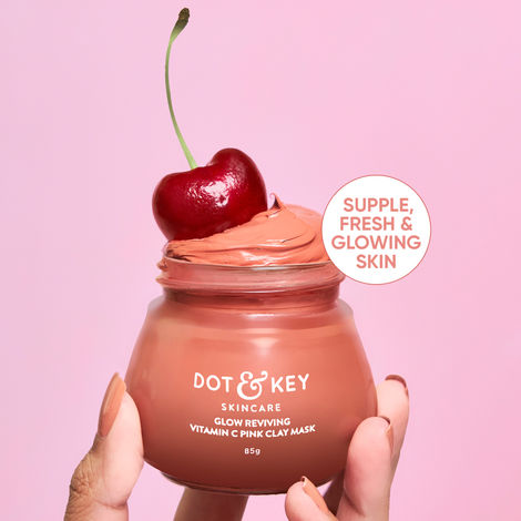 Buy Dot & Key Glow Reviving Vitamin C Pink Clay Mask (85 gm)-Purplle