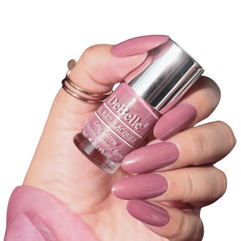 Buy DeBelle Gel Nail Lacquer Classy Chloe (Dark Mauve with Micro Shimmer) - (6 ml)-Purplle