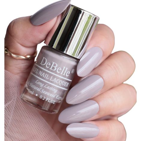 Buy DeBelle Gel Nail Lacquer Natalie Rhapsody (Dark Taupe) - (6 ml)-Purplle