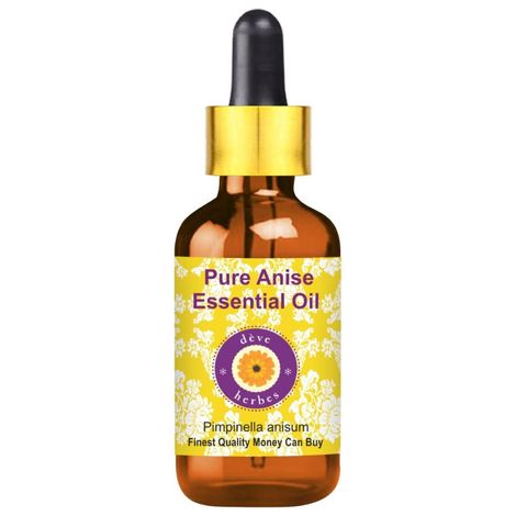 Buy Deve Herbes Pure Anise Essential Oil (Pimpinella anisum) with Glass Dropper Natural Therapeutic Grade Steam Distilled 10ml-Purplle