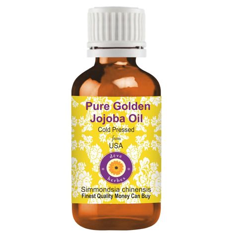 Buy Deve Herbes Pure Golden Jojoba Oil (Simmondsia chinensis) Natural Therapeutic Grade Cold Pressed 5ml-Purplle