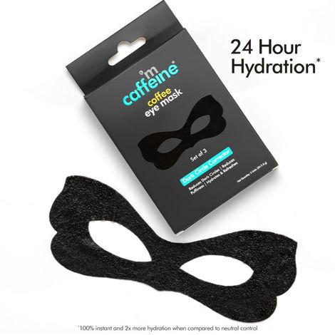 Buy mCaffeine Coffee Eye Mask for Dark Circles Reduction with Vit C, Caffeine & Hyaluronic Acid | 2x Hydration & Puffiness Reduction | Pack of 3 | 8g X 3-Purplle